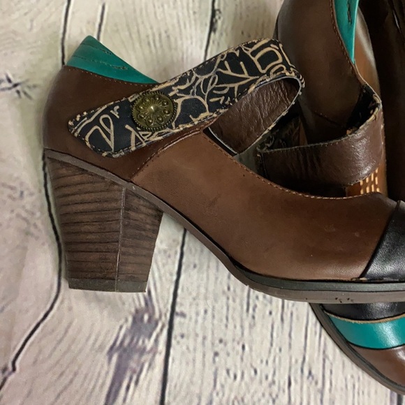 Elite Sz 6 Brown Mary Jane shoe - Picture 7 of 10